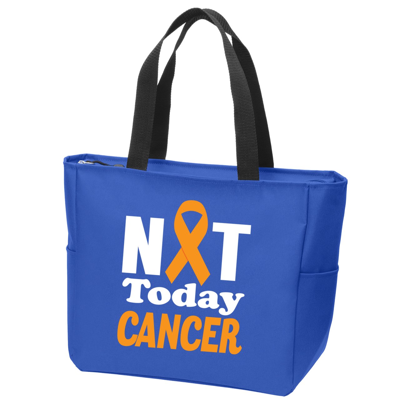 Not Today Cancer Fighter And Survivor Gift Zip Tote Bag