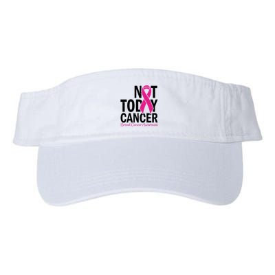Not Today Cancer Pink Ribbon Breast Cancer Warrior Great Gift Visor