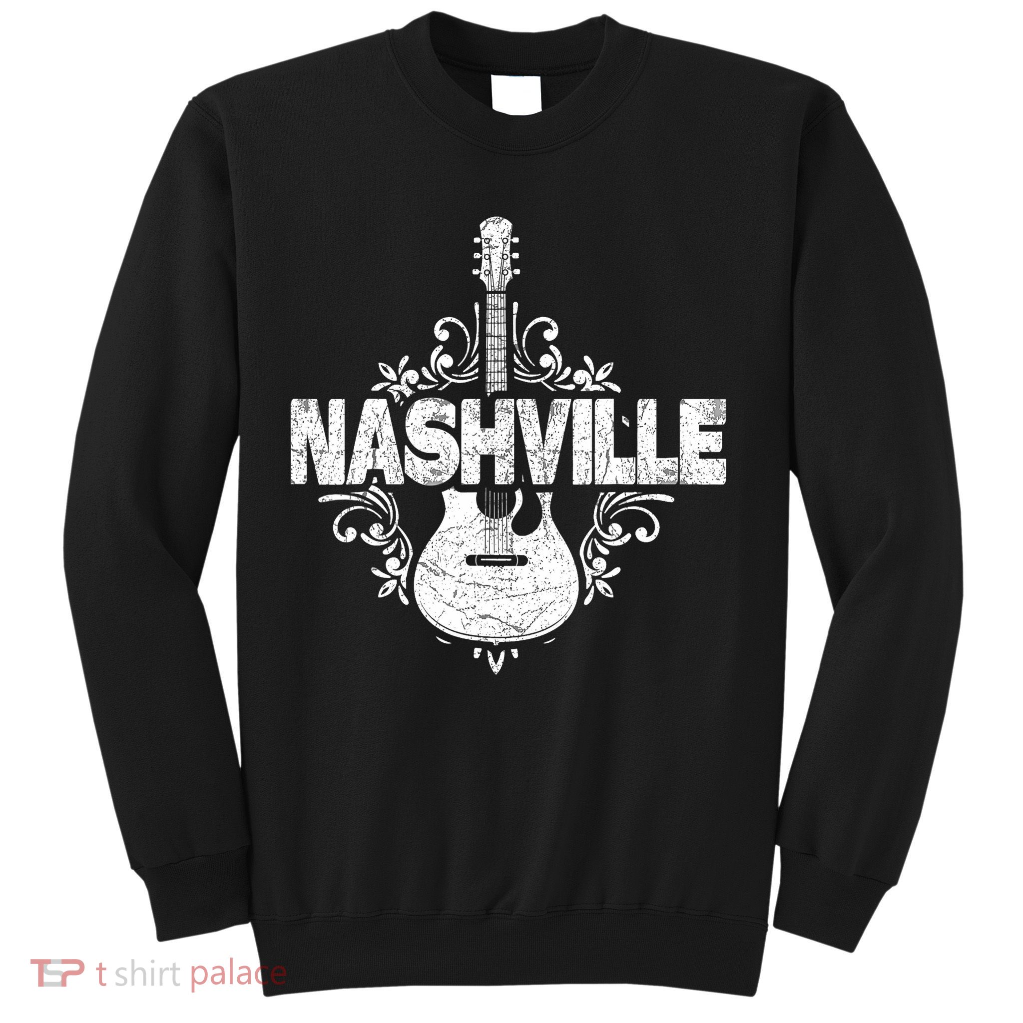 Nashville Tennessee Country Music Lovers Retro Guitar Player Sweatshirt