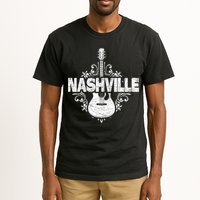 Nashville Tennessee Country Music Lovers Retro Guitar Player Tall T-Shirt