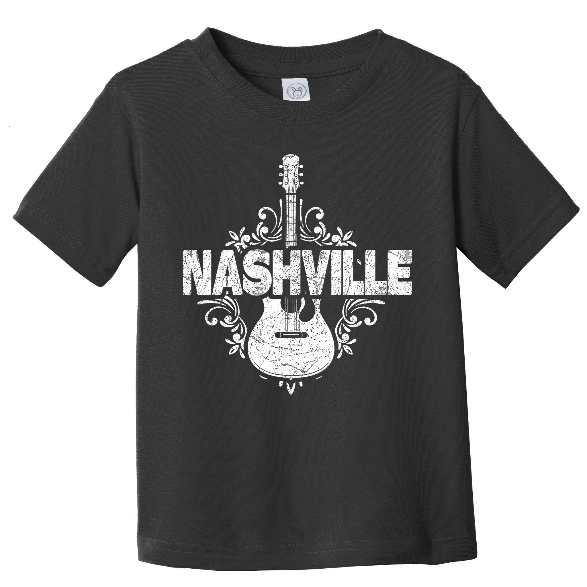 Nashville Tennessee Country Music Lovers Retro Guitar Player Toddler T-Shirt