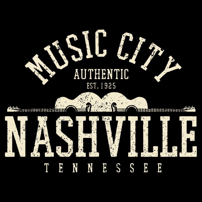Nashville Tennessee Country Music City Guitar Gift Vintage Doggie Tank