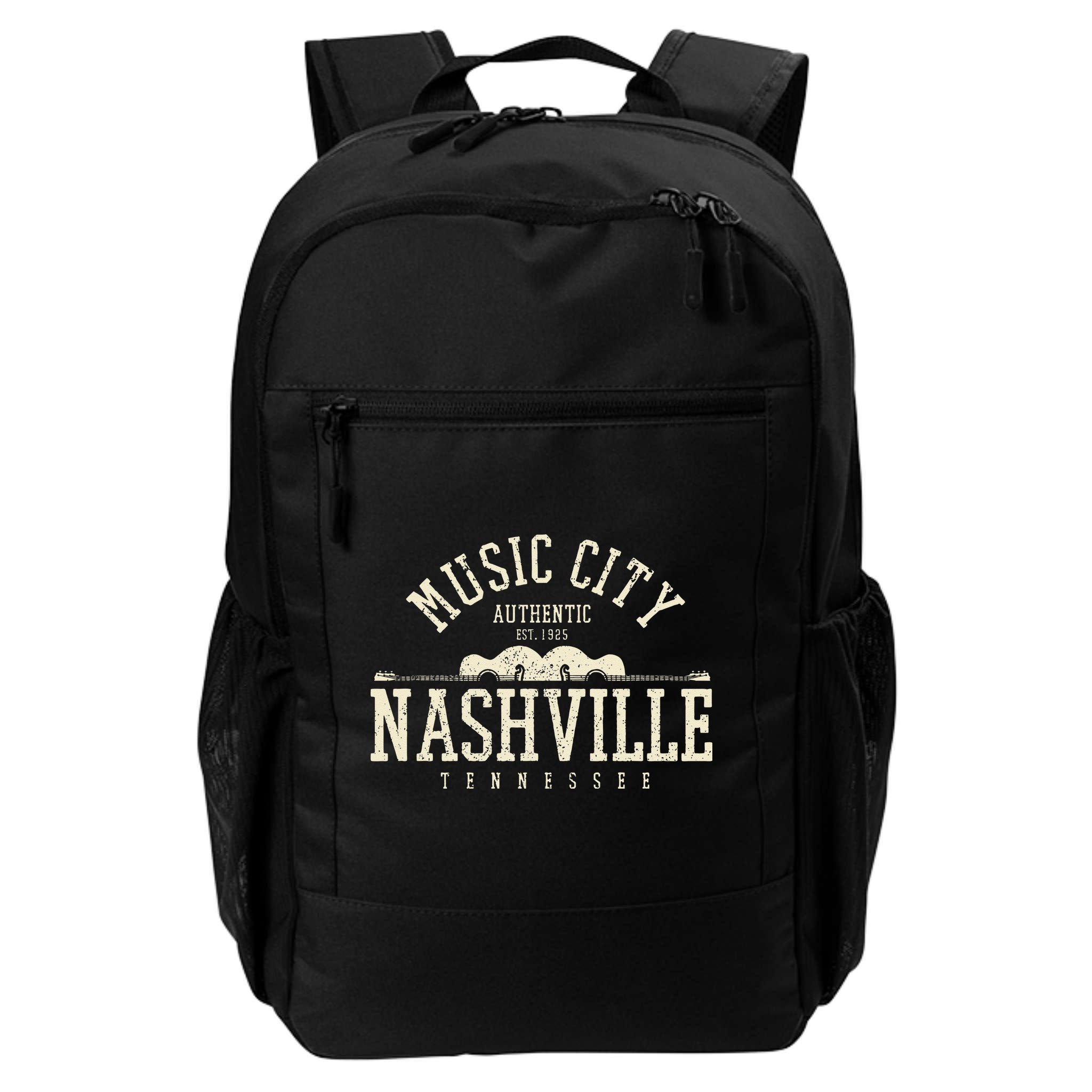Nashville Tennessee Country Music City Guitar Gift Vintage Backpack