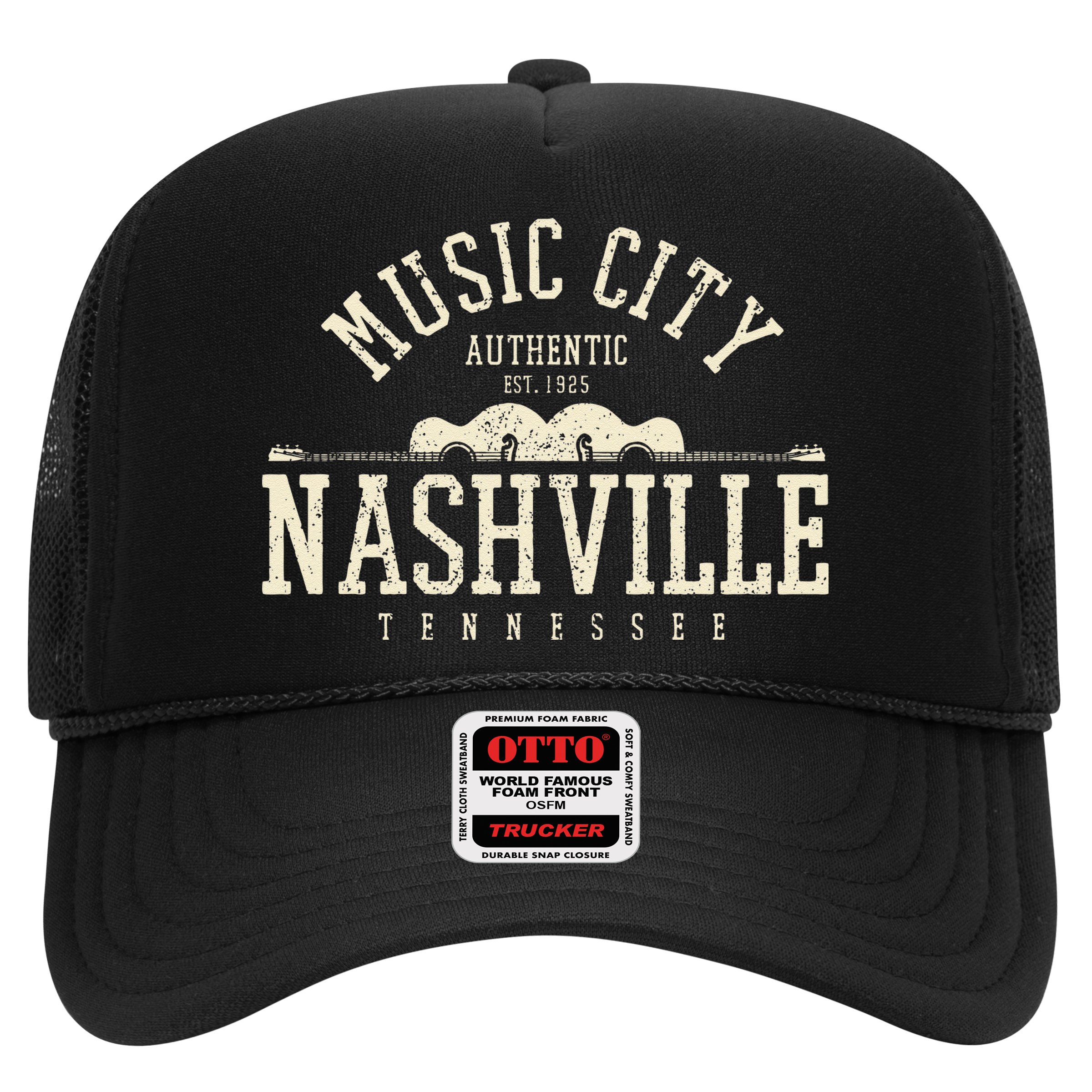 Nashville Tennessee Country Music City Guitar Gift Vintage Hat