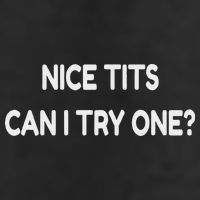 Nice Tits Can I Try One Funny Pervert Text Design Knit Cap Winter Beanie