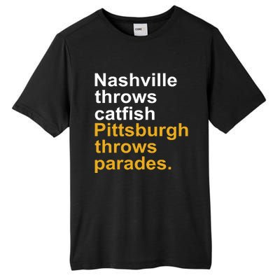 Nashville Throws Catfish Pittsburgh Throws Parades Tall Fusion ChromaSoft Performance T-Shirt