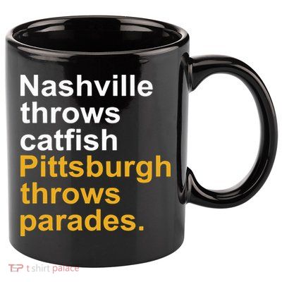 Nashville Throws Catfish Pittsburgh Throws Parades 11oz C Handle Ceramic Mug