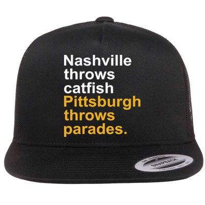 Nashville Throws Catfish Pittsburgh Throws Parades Flatbill Hat
