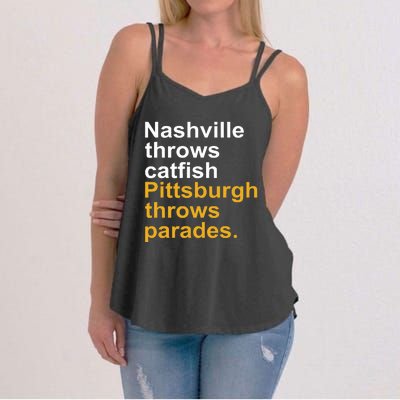 Nashville Throws Catfish Pittsburgh Throws Parades Women's Strappy Tank