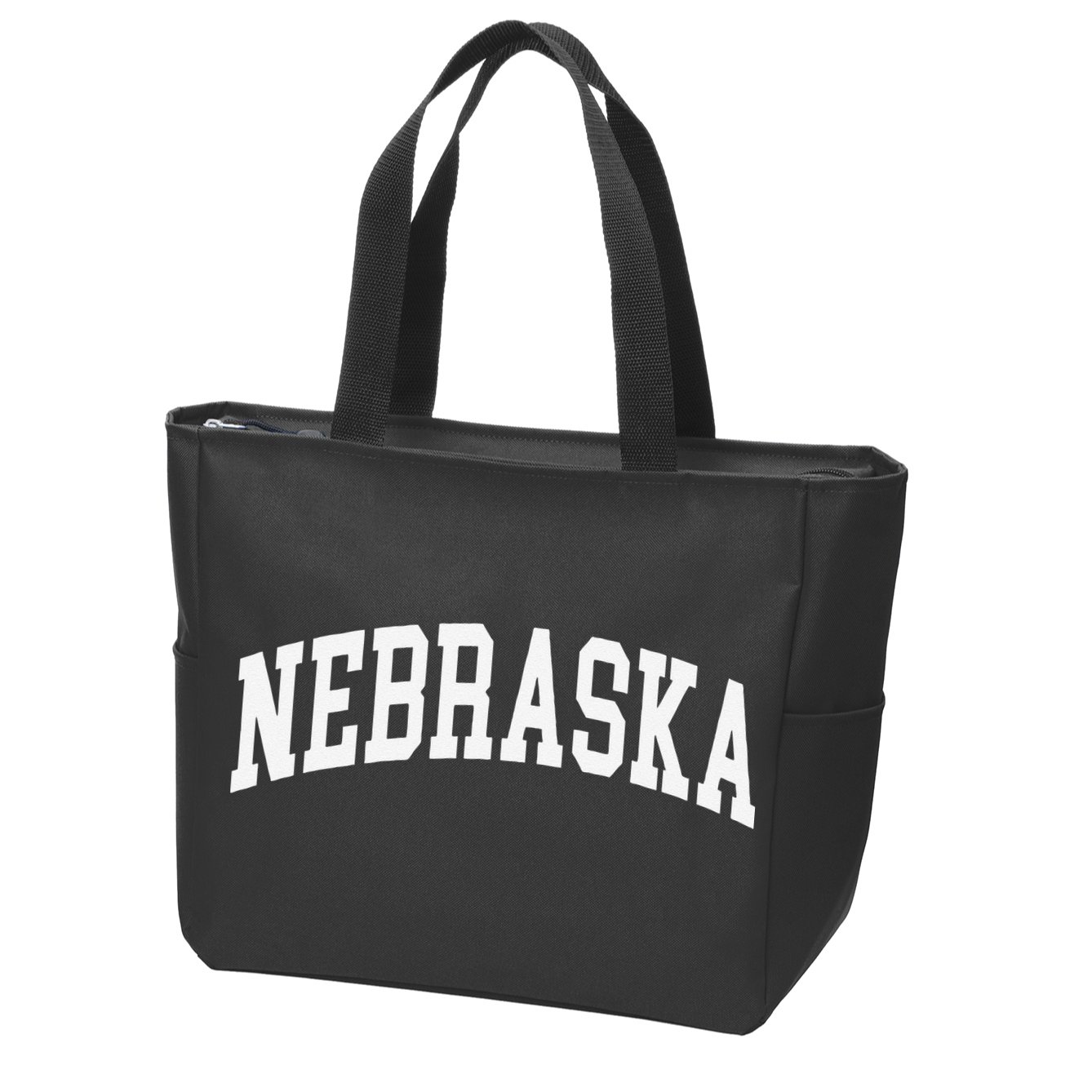 Nebraska Throwback Design Classic Zip Tote Bag
