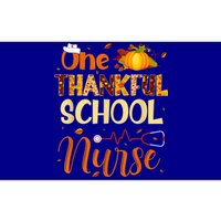 Nurse Thanksgiving Day One Thankful School Nurse Pumpkin Gift Bumper Sticker