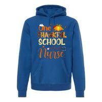 Nurse Thanksgiving Day One Thankful School Nurse Pumpkin Gift Premium Hoodie