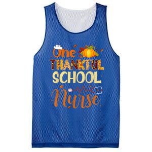 Nurse Thanksgiving Day One Thankful School Nurse Pumpkin Gift Mesh Reversible Basketball Jersey Tank