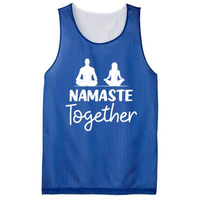 Namaste Together Design Couple Yoga Gift Mesh Reversible Basketball Jersey Tank