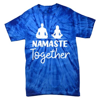 Namaste Together Design Couple Yoga Gift Tie-Dye T-Shirt