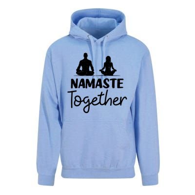 Namaste Together Design Couple Yoga Gift Unisex Surf Hoodie