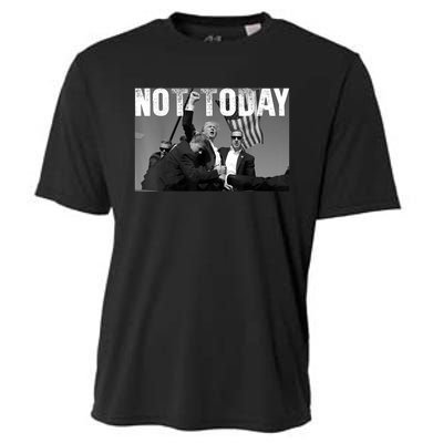 Not Today Donald Trump 2024 Trump Pennsylvania Rally Shooting Cooling Performance Crew T-Shirt