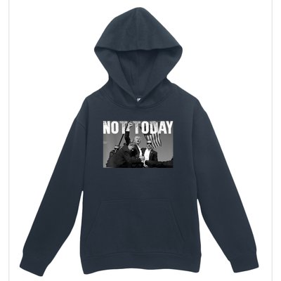 Not Today Donald Trump 2024 Trump Pennsylvania Rally Shooting Urban Pullover Hoodie