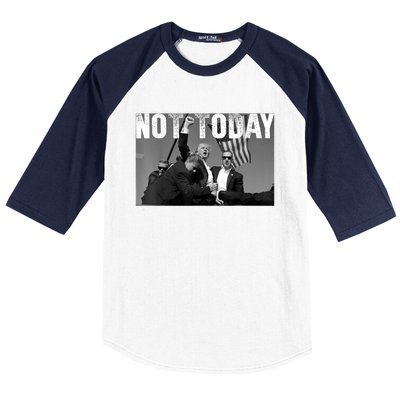 Not Today Donald Trump 2024 Trump Pennsylvania Rally Shooting Baseball Sleeve Shirt