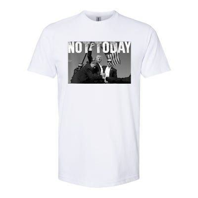 Not Today Donald Trump 2024 Trump Pennsylvania Rally Shooting Softstyle CVC T-Shirt