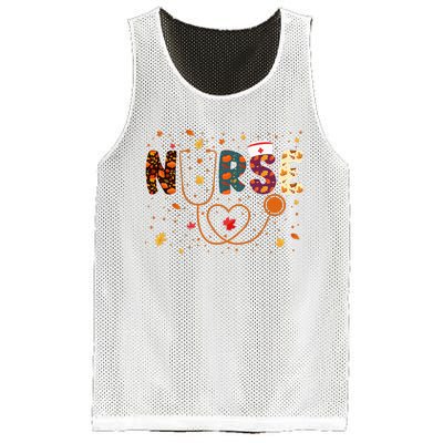 Nursing Thanksgiving Day Stethoscope Fall Nurse Costume Mesh Reversible Basketball Jersey Tank