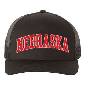 Nebraska Throwback Design Print Classic Yupoong Adult 5-Panel Trucker Hat