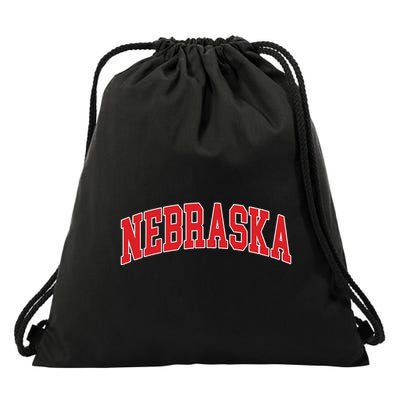 Nebraska Throwback Design Print Classic Drawstring Bag