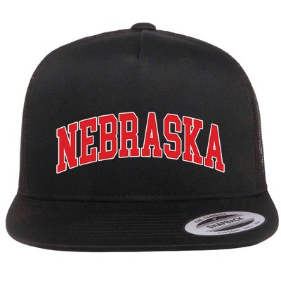 Nebraska Throwback Design Print Classic Flatbill Hat