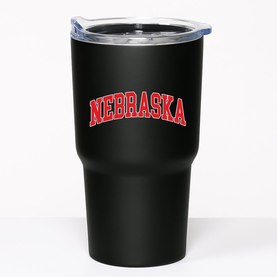 Nebraska Throwback Design Print Classic Tumbler
