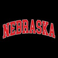 Nebraska Throwback Design Print Classic Cropped Pullover Crew