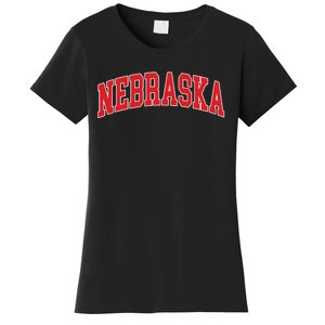 Nebraska Throwback Design Print Classic Women's T-Shirt