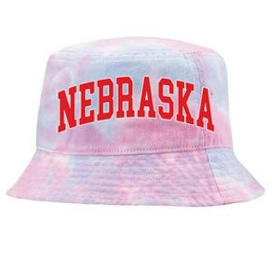 Nebraska Throwback Design Print Classic Tie-Dyed Bucket Hat