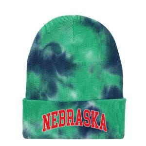 Nebraska Throwback Design Print Classic Tie Dye 12in Knit Beanie