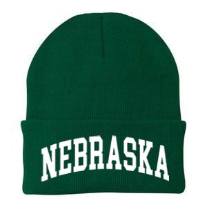 Nebraska Throwback Design Classic Knit Cap Winter Beanie