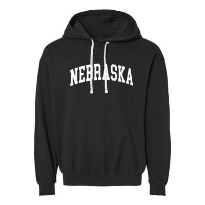 Nebraska Throwback Design Classic Garment-Dyed Fleece Hoodie