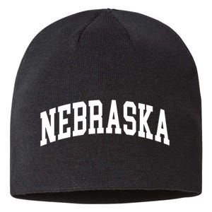 Nebraska Throwback Design Classic Sustainable Beanie