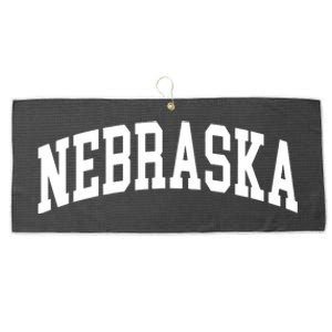 Nebraska Throwback Design Classic Large Microfiber Waffle Golf Towel