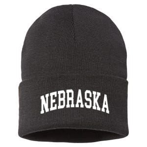 Nebraska Throwback Design Classic Sustainable Knit Beanie