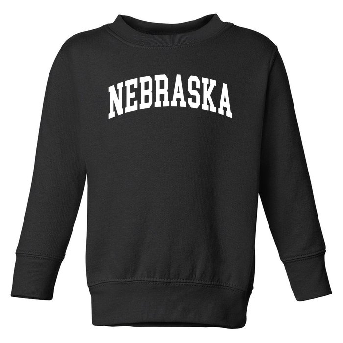 Nebraska Throwback Design Classic Toddler Sweatshirt