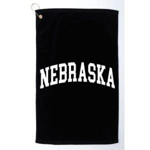 Nebraska Throwback Design Classic Platinum Collection Golf Towel