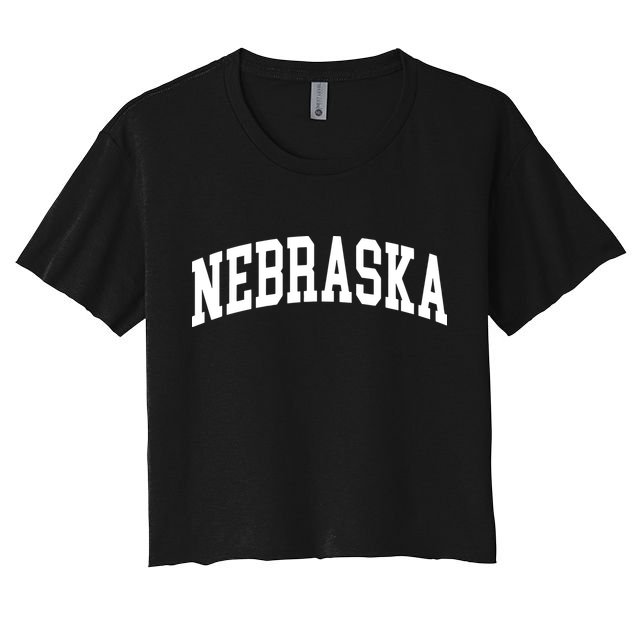 Nebraska Throwback Design Classic Crop Top