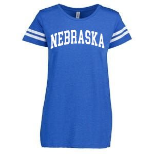 Nebraska Throwback Design Classic Enza Ladies Jersey Football T-Shirt