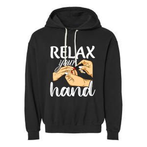 Nail Tech Design For A Nail Artist Garment-Dyed Fleece Hoodie