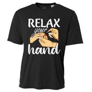 Nail Tech Design For A Nail Artist Cooling Performance Crew T-Shirt