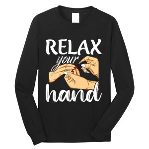 Nail Tech Design For A Nail Artist Long Sleeve Shirt