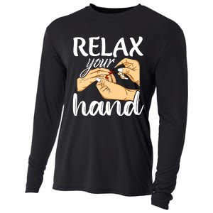 Nail Tech Design For A Nail Artist Cooling Performance Long Sleeve Crew