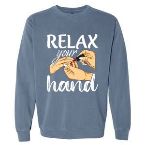 Nail Tech Design For A Nail Artist Garment-Dyed Sweatshirt