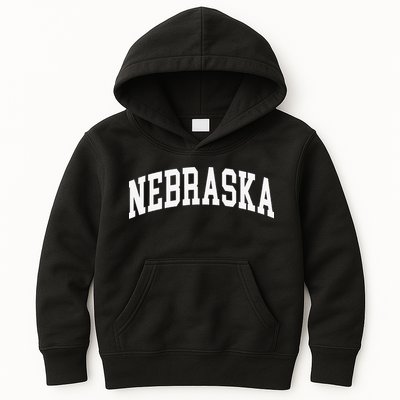 Nebraska Throwback Design Classic Kids Hoodie