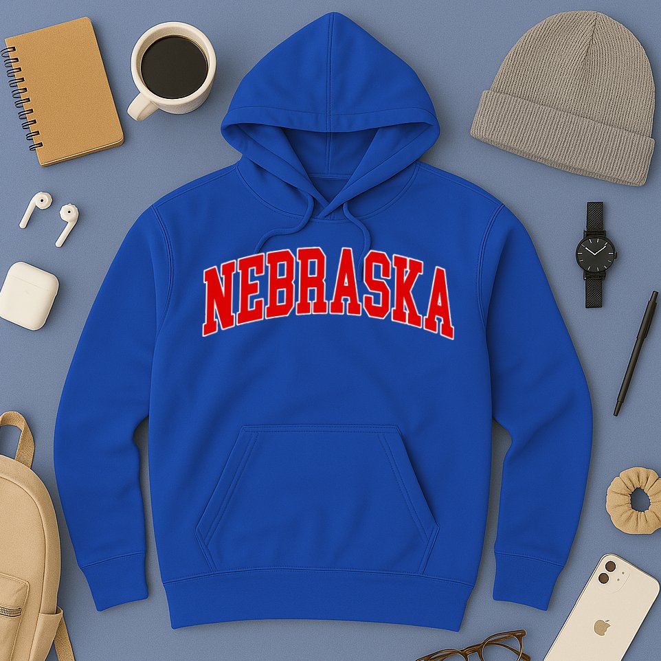 Nebraska Throwback Design Classic Hoodie
