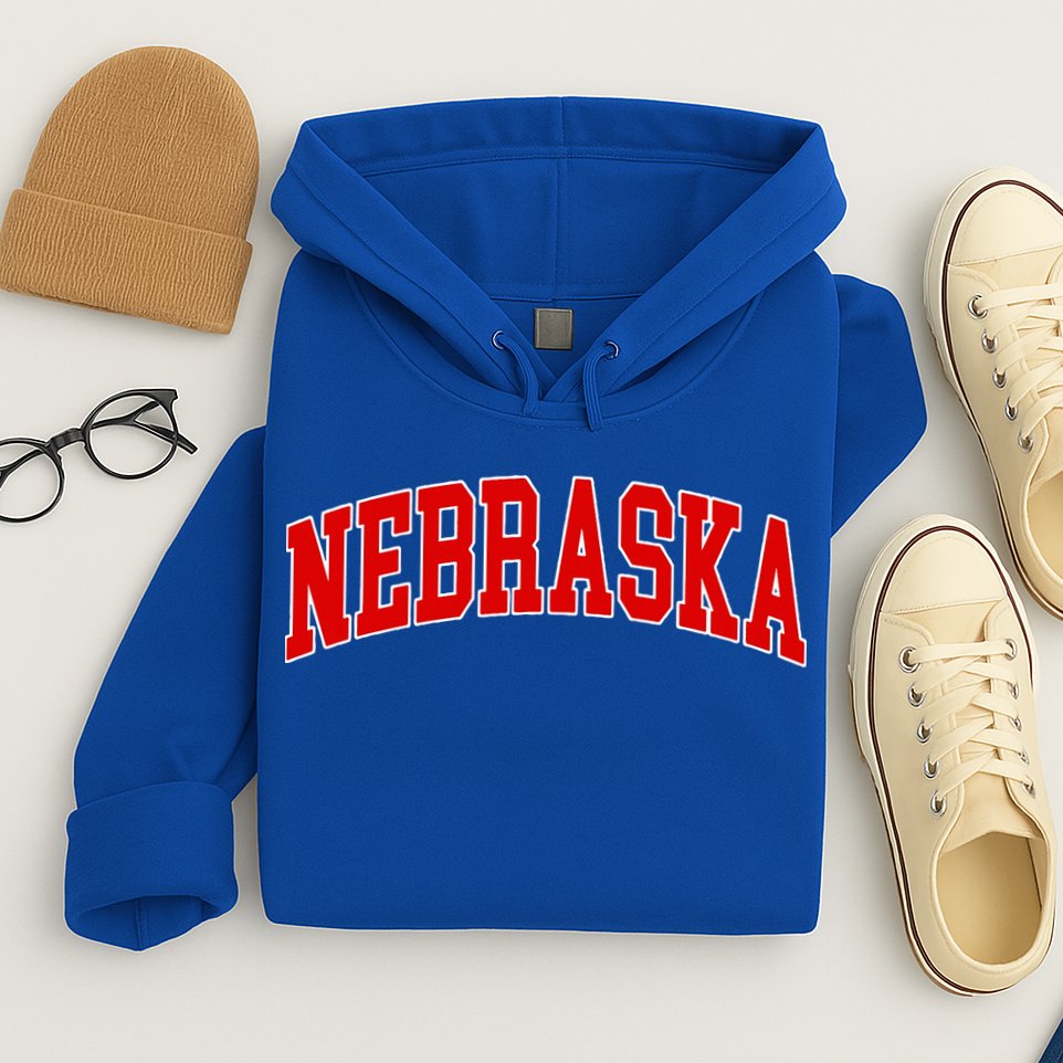 Nebraska Throwback Design Classic Hoodie